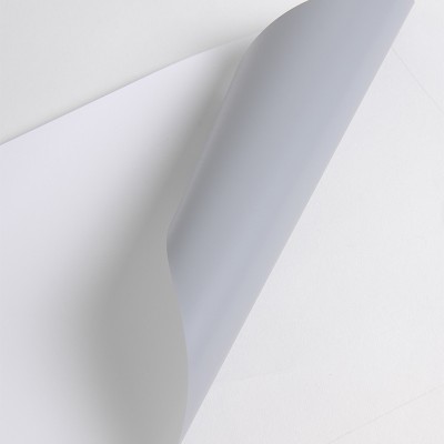 POP190ECOS - Film Opaque Blanc/Gris Satin
