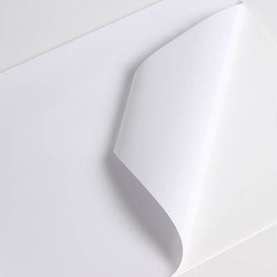 V241WG1 - Blanc Brillant  adh permanent incolore